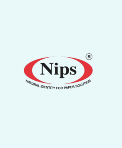 Nips logo with tagline "Natural Identity for Paper Solution" in red oval design.