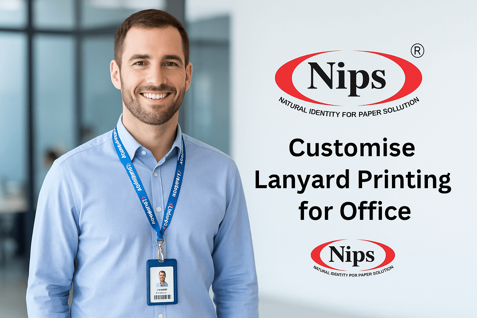 Customise lanyard printing for office