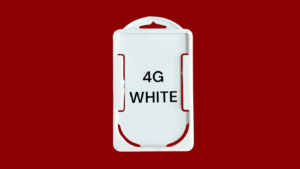 Id Card Holder 2 Corner 4G WHITE